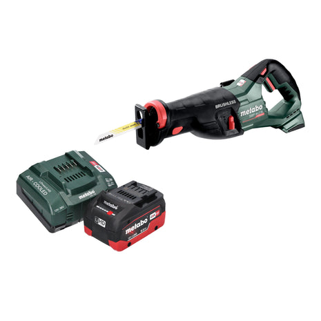 Sierra sable a batería Metabo SSEP 18 LT BL 18 V 32 mm sin escobillas + 1x batería LiHD 8,0 Ah + cargador