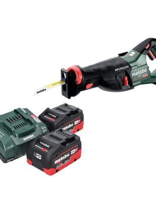 Metabo SSEP 18 LT BL Akku Säbelsäge 18 V 32 mm Brushless + 2x LiHD Akku 8,0 Ah + Ladegerät