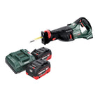 Sierra sable a batería Metabo SSEP 18 LT BL 18 V 32 mm sin escobillas + 2x batería LiHD 8,0 Ah + cargador