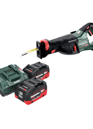 Metabo SSEP 18 LT BL Akku Säbelsäge 18 V 32 mm Brushless + 2x LiHD Akku 10,0 Ah + Ladegerät