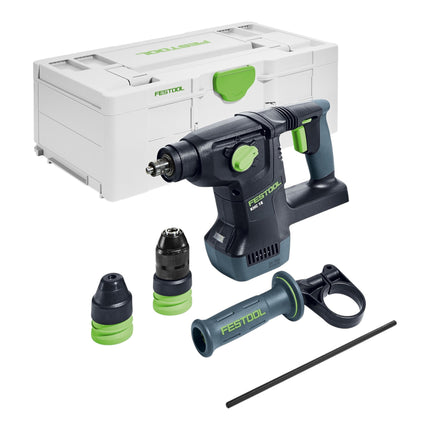 Festool KHC 18 EB-Basic Marteau combiné sans fil 18 V 2,6 J SDS-Plus Brushless + 2x batterie 4,0 Ah + chargeur rapide + Systainer