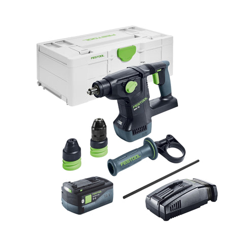 Festool KHC 18 EB-Basic Marteau combiné sans fil 18 V 2,6 J SDS-Plus Brushless + 1x batterie 5,0 Ah + chargeur rapide + Systainer