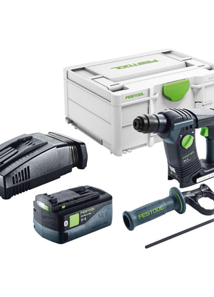 Festool BHC 18-Basic Akku Bohrhammer 18 V 1,8 J SDS Plus Brushless + 1x Akku 5,0 Ah + Schnellladegerät + Systainer