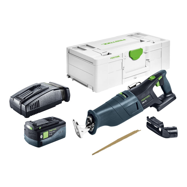 Festool RSC 18 EB-Basic Scie sabre sans fil 18 V Brushless + 1x batterie 5,0 Ah + chargeur rapide + Systainer