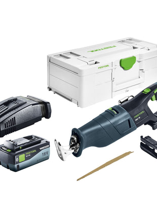 Festool RSC 18 EB-Basic Akku Säbelsäge 18 V Brushless + 1x Akku 8,0 Ah + Schnellladegerät + Systainer