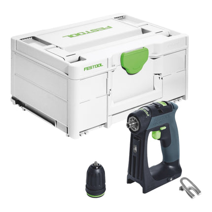 Taladro atornillador a batería Festool CXS 18-Basic 18 V 40 Nm sin escobillas + 2x batería recargable 4,0 Ah + cargador rápido + systainer