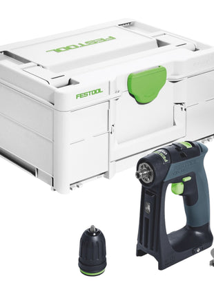 Festool CXS 18-Basic Akku Bohrschrauber 18 V 40 Nm Brushless + 2x Akku 5,0 Ah + Schnellladegerät + Systainer