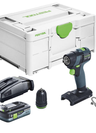 Festool TXS 18-Basic perceuse-visseuse sans fil 18 V 40 Nm sans balais + 1x batterie 4,0 Ah + chargeur rapide + systainer