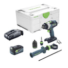 Festool TPC 18/4 I-Basic Akku Schlagbohrschrauber 18 V 75 Nm + 1x Akku 5,0 Ah + Schnellladegerät + Systainer