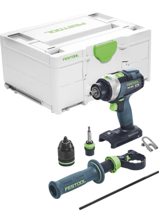 Perceuse à percussion sans fil Festool TPC 18/4 I-Basic 18 V 75 Nm + 2 batteries 5,0 Ah + chargeur rapide + systainer