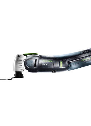 Festool VECTURO OSC 18 E-Basic Set Akku Oszillierer 18 V Starlock Max Brushless + 1x Akku 4,0 Ah + Schnellladegerät + Systainer