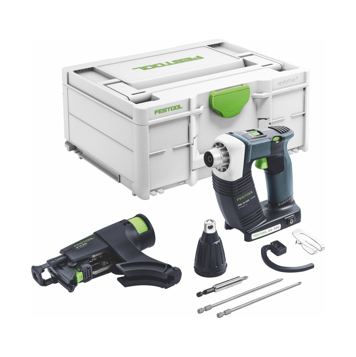 Festool DURADRIVE DWC 18 4500 Basic Akku Bauschrauber 18 V 14 Nm Brushless 1x Akku 4 0 Ah Schnellladegeraet Systainer 1 - toolbrothers