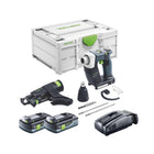 Festool DURADRIVE DWC 18-4500 Basic Akku Bauschrauber 18 V 14 Nm Brushless + 2x Akku 4,0 Ah + Schnellladegerät + Systainer