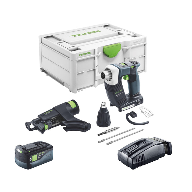 Festool DURADRIVE DWC 18-4500 Avvitatore a batteria Basic 18 V 14 Nm brushless + 1x batteria ricaricabile 5,0 Ah + caricatore rapido + systainer