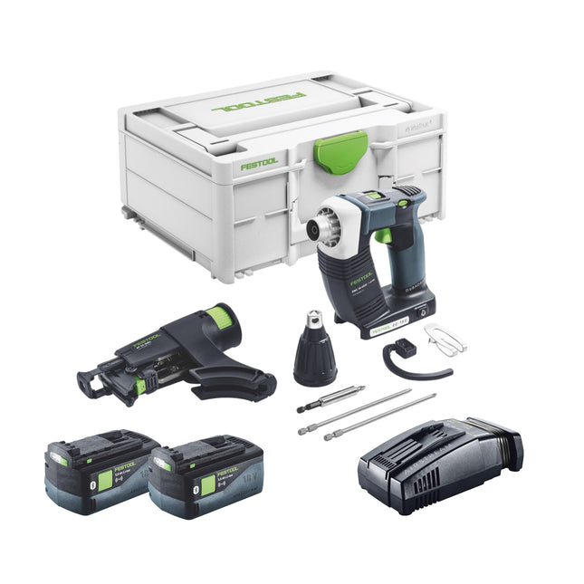 Festool DURADRIVE DWC 18-4500 Avvitatore a batteria Basic 18 V 14 Nm brushless + 2x batteria ricaricabile 5,0 Ah + caricatore rapido + systainer
