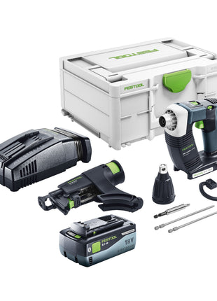 Festool DURADRIVE DWC 18-4500 Basic Akku Bauschrauber 18 V 14 Nm Brushless + 1x Akku 8,0 Ah + Schnellladegerät + Systainer