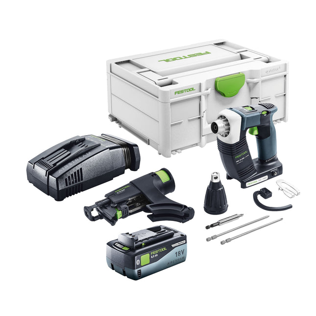 Festool DURADRIVE DWC 18-4500 Avvitatore a batteria Basic 18 V 14 Nm brushless + 1x batteria ricaricabile 8,0 Ah + caricatore rapido + systainer