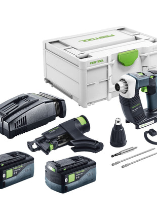 Festool DURADRIVE DWC 18-2500 Basic visseuse de chantier sans fil 18 V 18 Nm sans balais + 2x batteries 5,0 Ah + chargeur rapide + systainer