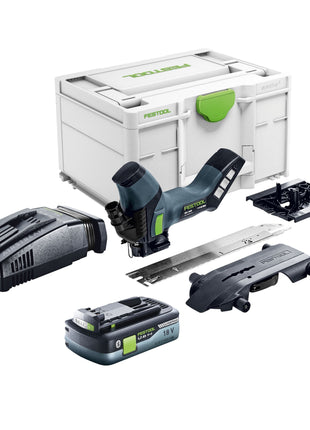 Sierra aislante de batería Festool ISC 240 EB-Basic 18 V 240 mm + 1x batería 4,0 Ah + cargador rápido + Systainer