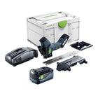 Festool ISC 240 EB-Basic cordless insulation saw 18 V 240 mm + 1x rechargeable battery 5.0 Ah + quick charger + Systainer