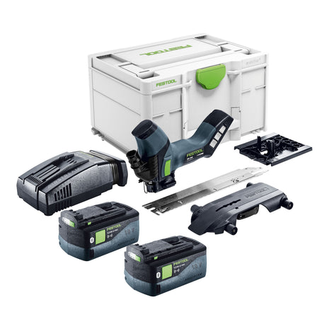 Festool ISC 240 EB-Basic akumulatorowa pilarka do izolacji 18 V 240 mm + 2x akumulator 5,0 Ah + szybka ładowarka + Systainer