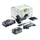 Festool ISC 240 EB-Basic Scie à isolation sans fil 18 V 240 mm + 1x batterie 8,0 Ah + chargeur rapide + Systainer