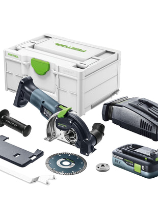 Festool DSC-AGC 18-125 FH EB-Basic Akku Freihandtrennsystem 18 V 125 mm Brushless + 1x Akku 4,0 Ah + Schnellladegerät + Systainer