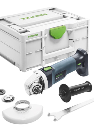 Festool AGC 18-125 EB-Basic amoladora angular a batería 18 V 125 mm sin escobillas + 1x batería 5,0 Ah + cargador rápido + systainer