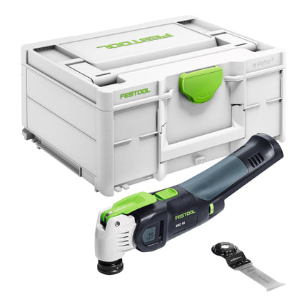 Festool VECTURO OSC 18 E-Basic herramienta oscilante sin cable 18 V Starlock Max Brushless + 2x batería 5.0 Ah + cargador rápido + systainer