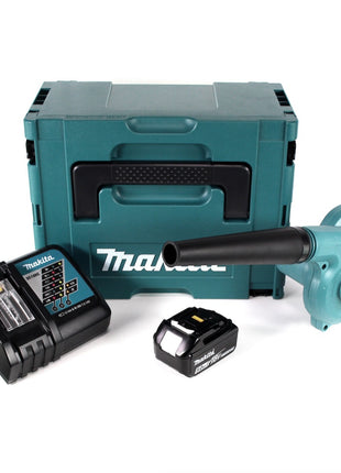 Makita DUB 182 RT1J 18 V Li-Ion Akku Gebläse im Makpac + 1 x 5,0 Ah Akku + Ladegerät - Toolbrothers