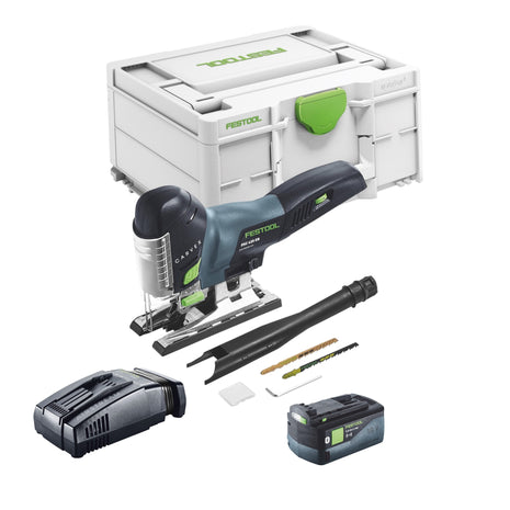 Festool CARVEX PSC 420 EB-Basic seghetto alternativo a pendolo a batteria 18 V 120 mm brushless + 1x batteria ricaricabile 5,0 Ah + caricatore rapido + Systainer