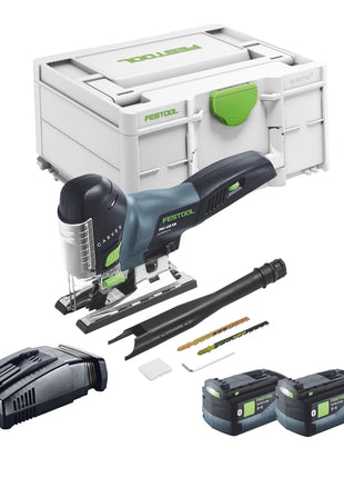 Festool CARVEX PSC 420 EB-Basic Akku Pendelstichsäge 18 V 120 mm Brushless + 2x Akku 5,0 Ah + Schnellladegerät + Systainer