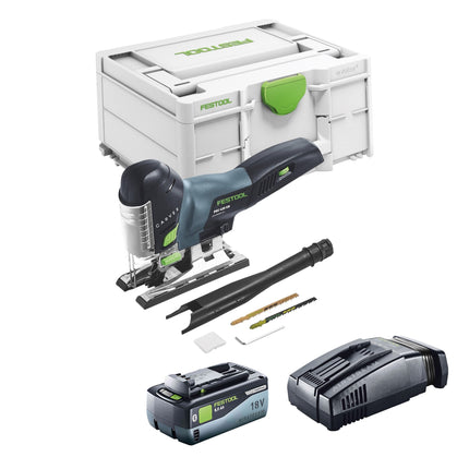 Festool CARVEX PSC 420 EB-Basic cordless pendulum action jigsaw 18 V 120 mm brushless + 1x rechargeable battery 8.0 Ah + quick charger + Systainer