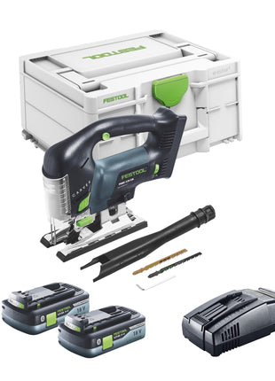 Festool CARVEX PSBC 420 EB-Basic Akku Pendelstichsäge 18 V 120 mm Brushless + 2x Akku 4,0 Ah + Schnellladegerät + Systainer