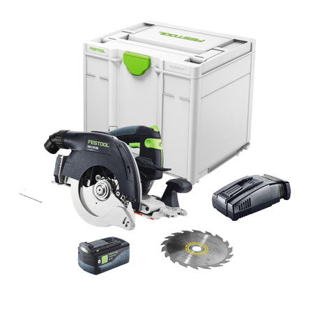 Festool HKC 55 EB-Basic Akku Handkreissäge 18 V 160 mm Brushless + 1x Akku 5,0 Ah + Schnellladegerät + Systainer