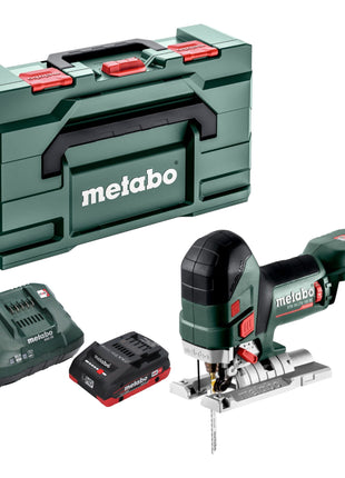 Metabo STA 18 LTX 150 BL Scie sauteuse sans fil 18 V 150 mm Brushless + 1x batterie LiHD 4,0 Ah + chargeur + Metabox