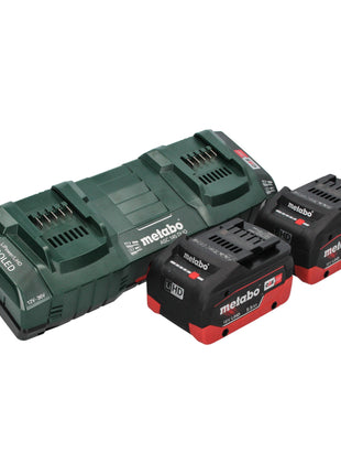 Metabo AS 36 18 L 20 PC Akku Nass Trocken Sauger 36 V ( 2x 18 V ) 20 L + 2x LiHD Akku 5,5 Ah + Doppelladegerät