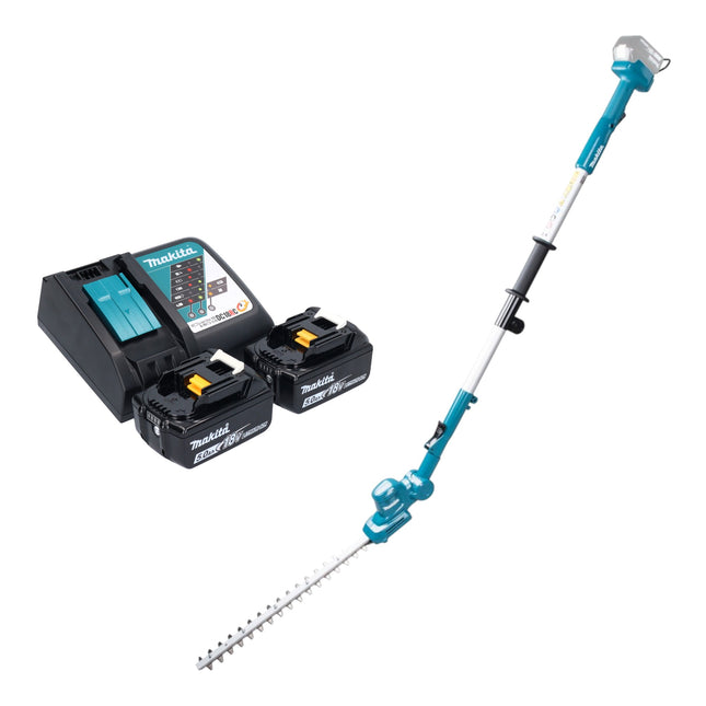 Cortasetos inalámbrico Makita DUN 461 WRT2 18 V 46 cm + 2x batería 5,0 Ah + cargador