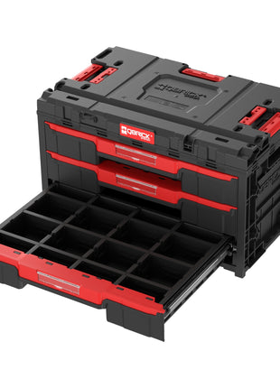 Qbrick System ONE Drawer 3 Toolbox 2.0 Boîte à outils 587 x 380 x 340 mm 27 l avec trois tiroirs