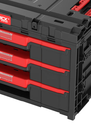 Qbrick System ONE Drawer 3 Toolbox 2.0 Boîte à outils 587 x 380 x 340 mm 27 l avec trois tiroirs