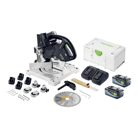 Festool SYMC 70 EB-Basic SYMMETRIC sierra de cinta a batería 36 V (2 x 18 V) 216 mm + 2x batería 8,0 Ah + cargador doble + Systainer