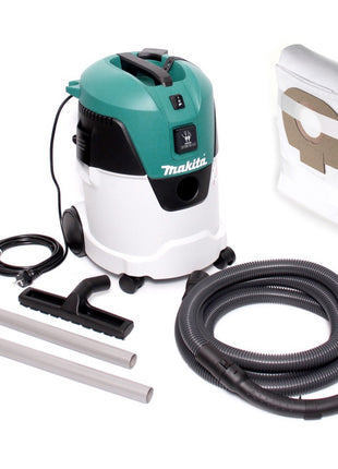 Makita VC 2512 L 1000 W Nass- und Trockensauger Staubklasse L Industrie Staubsauger + Makita Vlies Filtersäcke Klasse L 5-er Pack - Toolbrothers