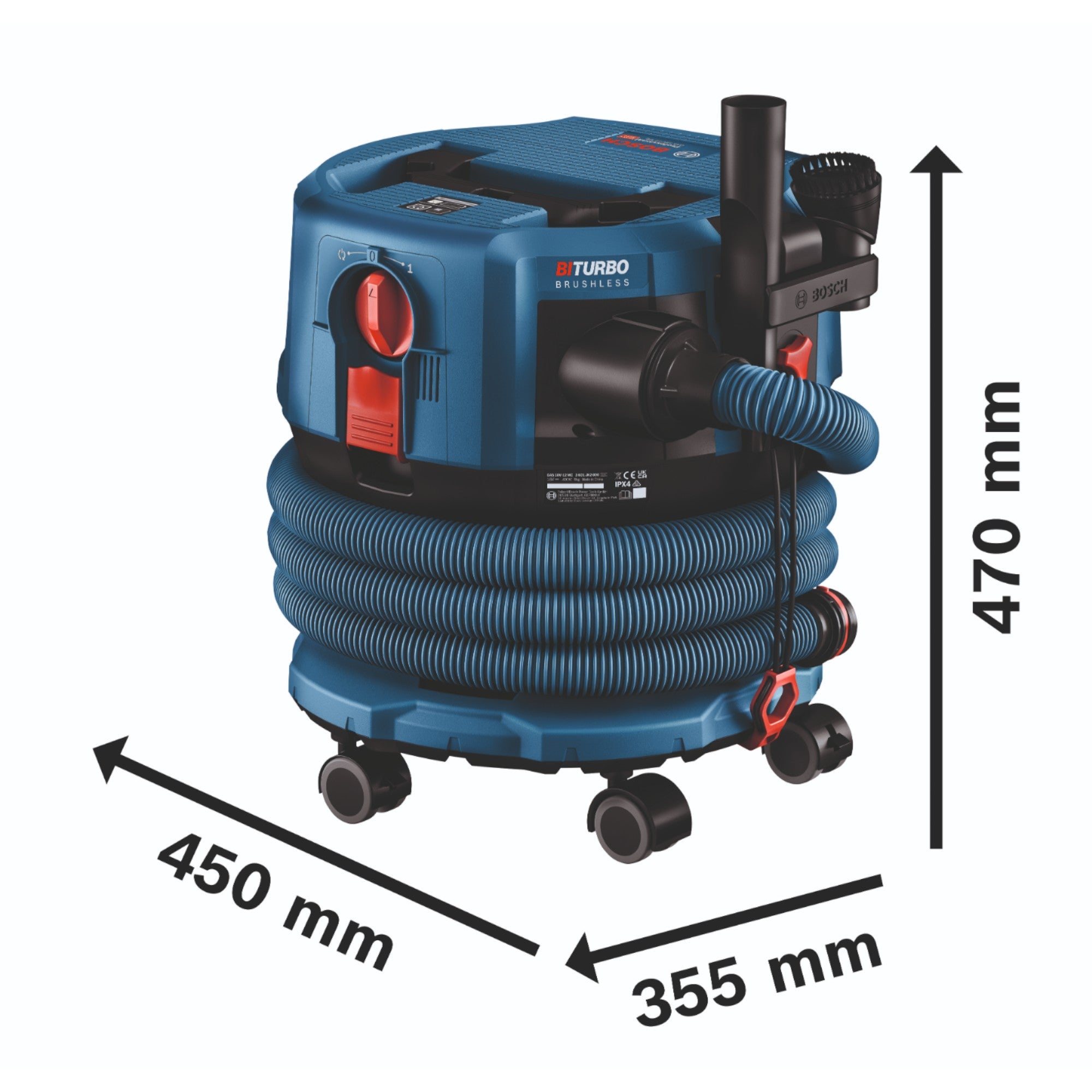 Bosch GAS 18V 12 MC Professional Akku Staubsauger BITURBO Brushless 1x ProCore Akku 8 0 Ah Schnellladegeraet Zubehoer 4 - toolbrothers