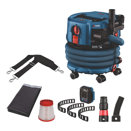 Bosch GAS 18V-12 MC Professional cordless hoover BITURBO Brushless + 2x ProCore battery 8.0 Ah + quick charger + accessories