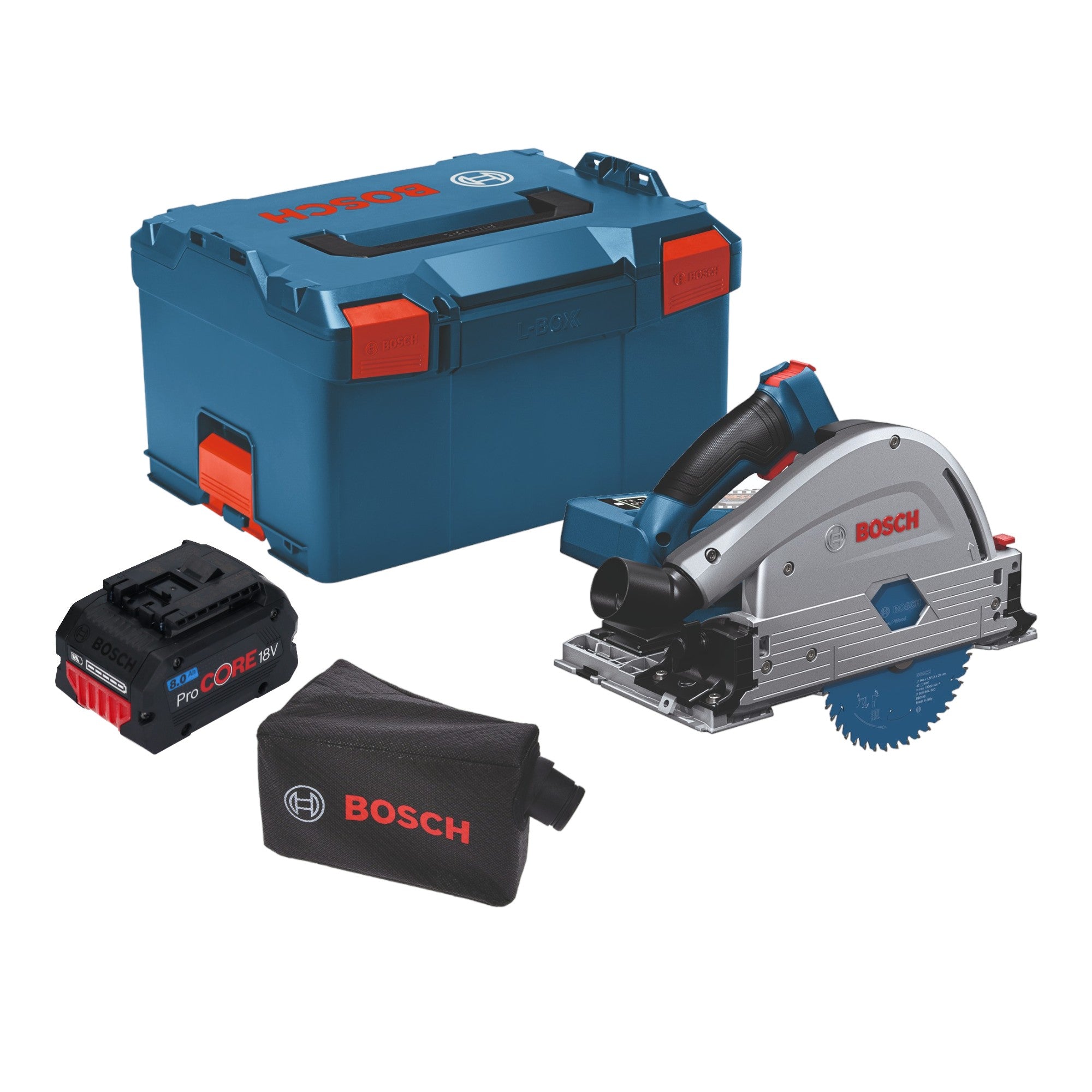 Bosch GKT 18V 52 GC Professional Akku Tauchsaege 18 V 140 mm BITURBO Brushless 1x ProCore Akku 8 0 Ah Connectivity Modul L Boxx ohne Ladegeraet 0 - toolbrothers
