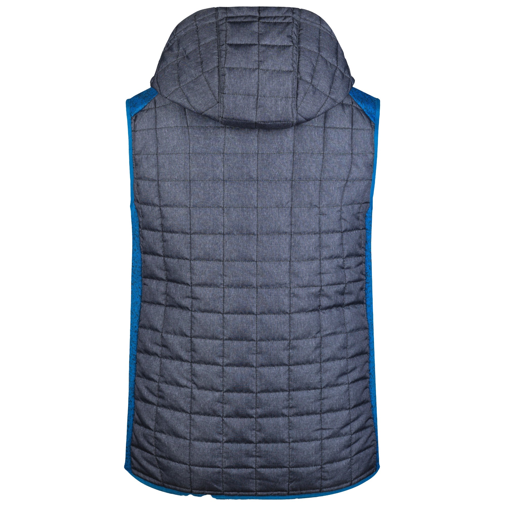 L Boxx Herren Hybrid Strickfleece Gilet Weste royal melange anthracite melange Groesse L 1 - toolbrothers