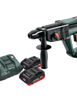 Metabo KH 18 LTX 24 akumulatorowy kombimłot 18 V 2,1 J SDS Plus + 2x akumulator LiHD 4,0 Ah + ładowarka