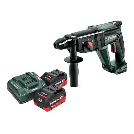 Martillo combinado a batería Metabo KH 18 LTX 24 18 V 2,1 J SDS Plus + 2 baterías LiHD 5,5 Ah + cargador