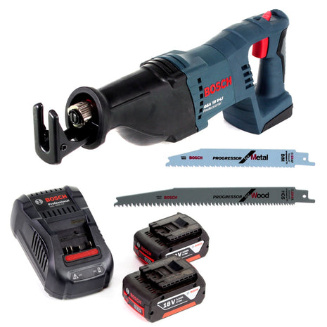 Bosch GSA 18V-Li N Akku Reciprosäge 18V Säbelsäge + 2x Sägeblatt + 2x 3,0 Ah Akku + Ladegerät - Toolbrothers