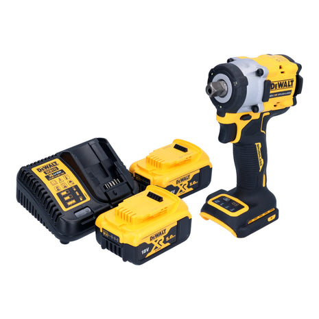 DeWalt DCF 922 P2 Akku Schlagschrauber 18 V 406 Nm 1/2" Brushless + 2x Akku 5,0 Ah + Ladegerät